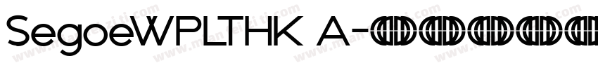 SegoeWPLTHK A字体转换